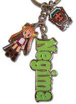 Negima Metal Charms Keychain: Asuna & Logo