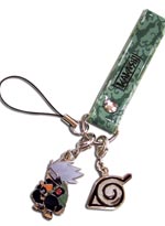 Naruto Cell Phone Strap with Charm: Kakashi