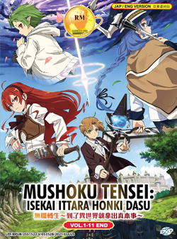 Mushoku Tensei: Jobless Reincarnation DVD Vol. 1-11 End - *English Dubbed*