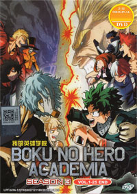 Boku no Hero Academia [My Hero Academia] Season 3 DVD Complete 1-25 (English Dub) Anime